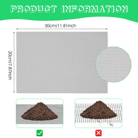 Ouligay plastic mesh sheet in durable polyethylene for long-lasting soil protection.