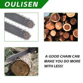 Oulisen sharpening files set included with chainsaw chain