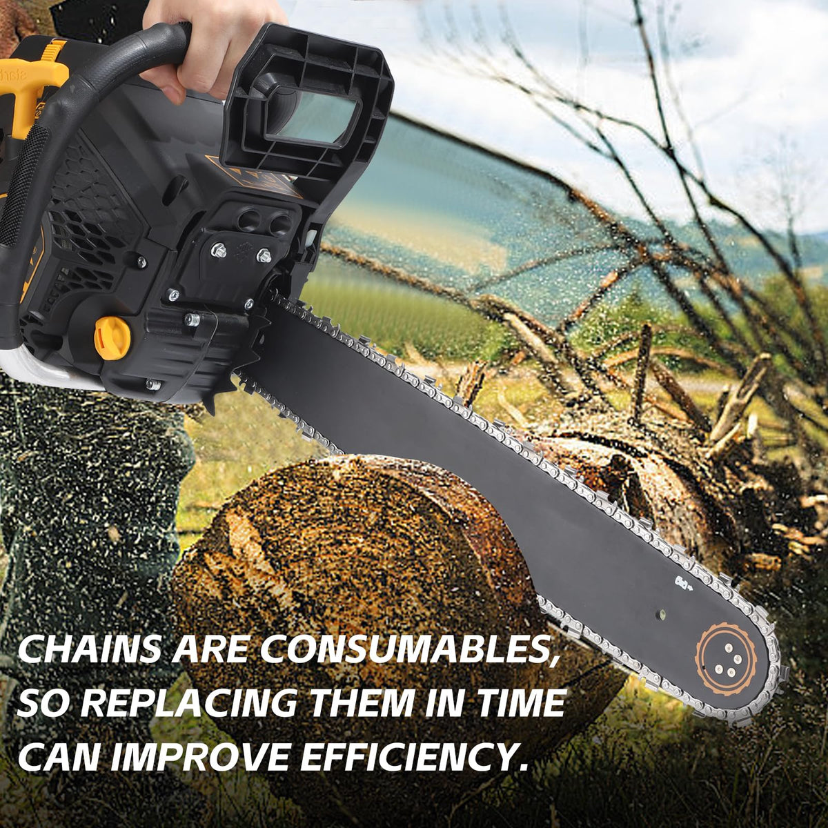 Oulisen two-pack chainsaw chain for replacements