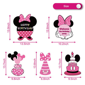 OULUN pink mouse happy birthday sign highlights celebration details