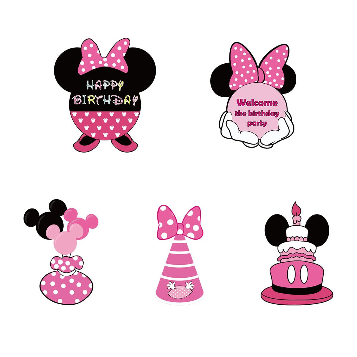 OULUN pink mouse signs collection for versatile garden decor