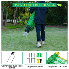 ouluu electric fence netting portable design for temporary grazing and relocation