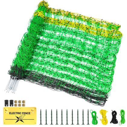ouluu electric fence netting roll-out shows quick pasture setup for livestock