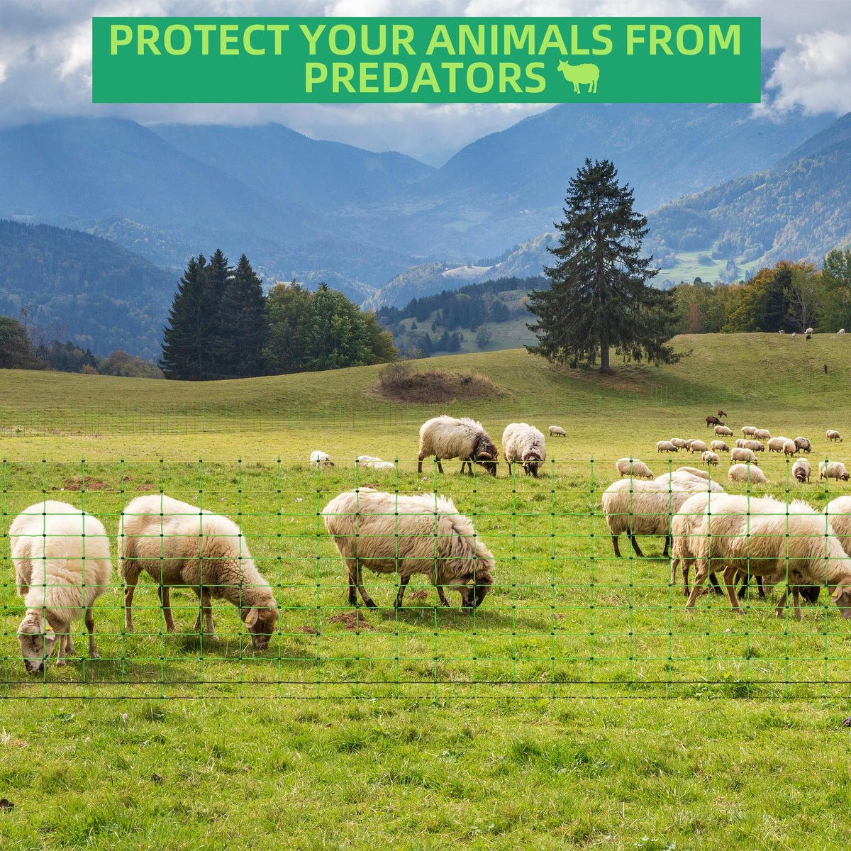 ouluu electric fence netting solar kit option signals versatile power for free-range farming