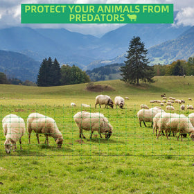ouluu electric fence netting solar kit option signals versatile power for free-range farming