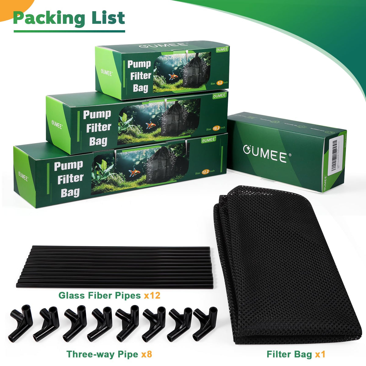 OUMEE durable frame and nylon body designed for long-lasting pond use
