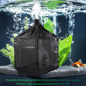 OUMEE pond protection bag helps maintain pump efficiency