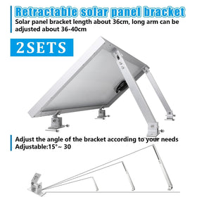 Oungy tilt mount arm-extend demonstrates adjustable length for 50–400W panels.