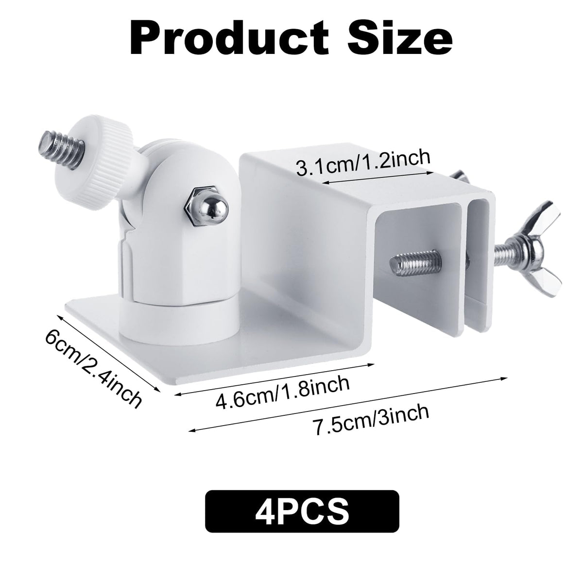Oungy universal solar gutter mount swivel allows flexible panel positioning.