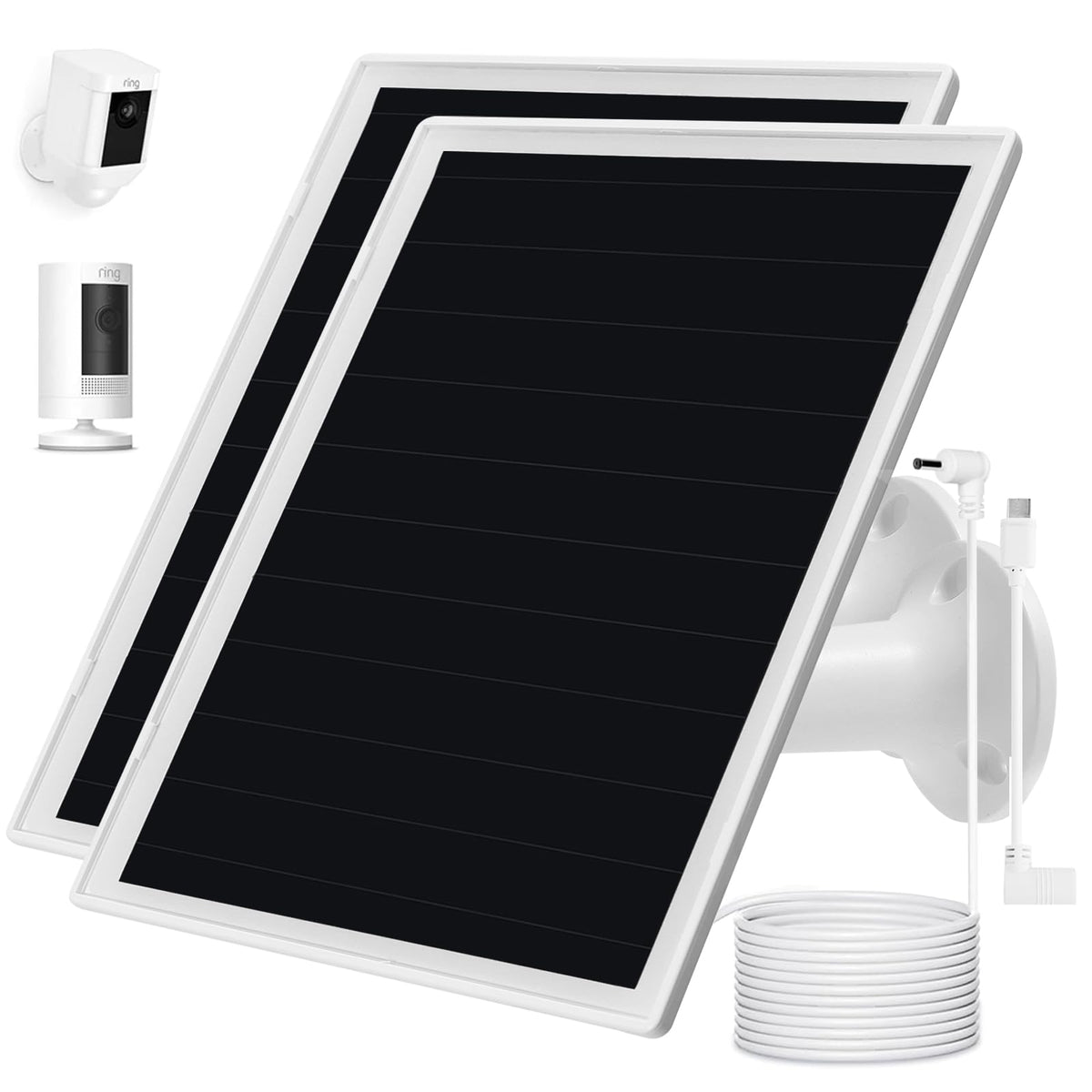 OuOudoit solar panel for ring-camera-compatibility boosts battery-powered cam uptime.