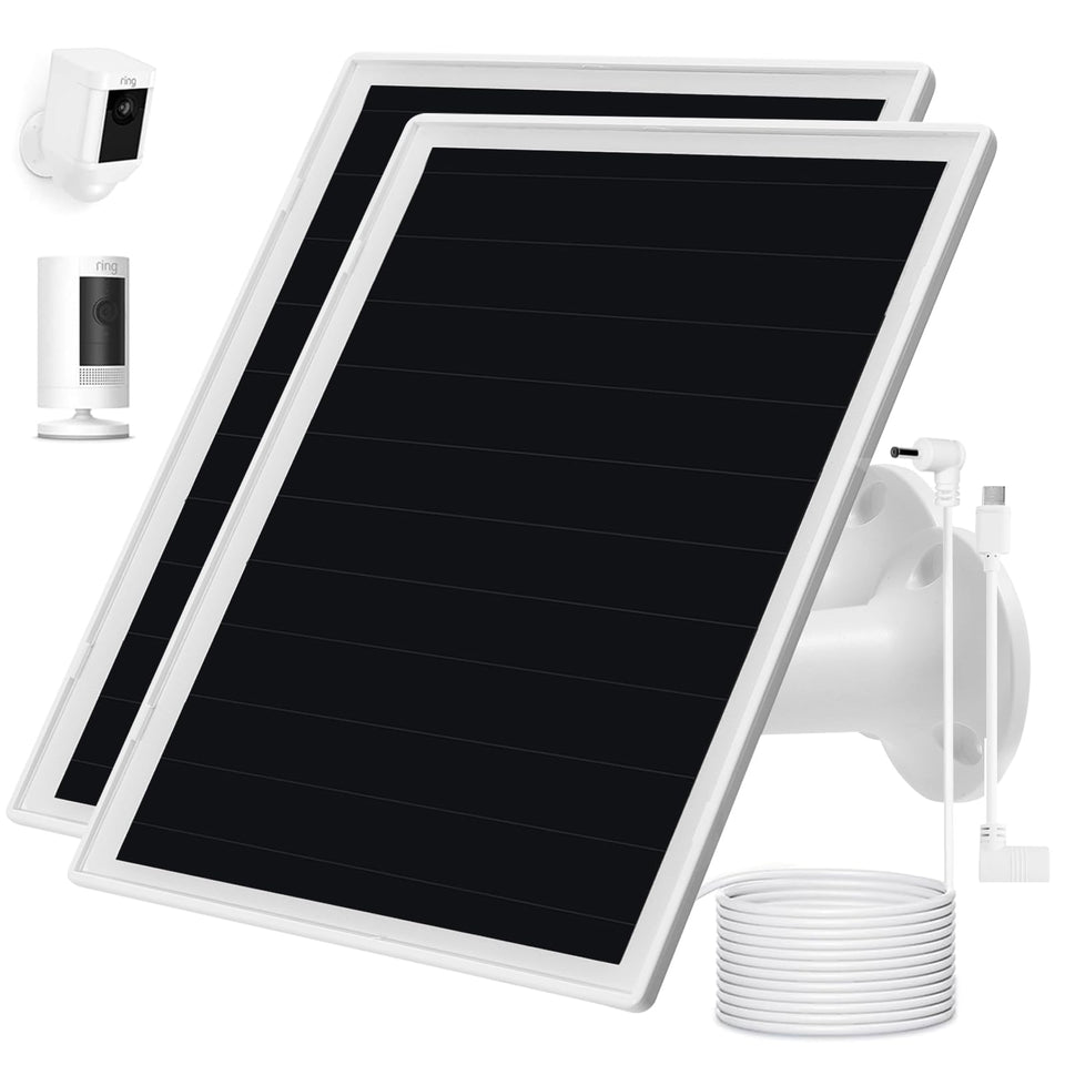OuOudoit solar panel for ring-camera-compatibility boosts battery-powered cam uptime.