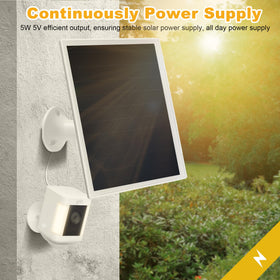 OuOudoit Ring camera solar charger, IP66 waterproof, reliable in harsh weather.