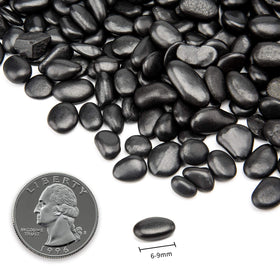 OUPENG pebbles for planters add contrast and tidy soil coverage