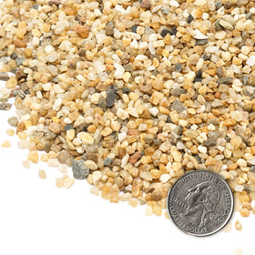 OUPENG Coarse Sand Stone aquarium gravel helps absorb impurities for clearer water.