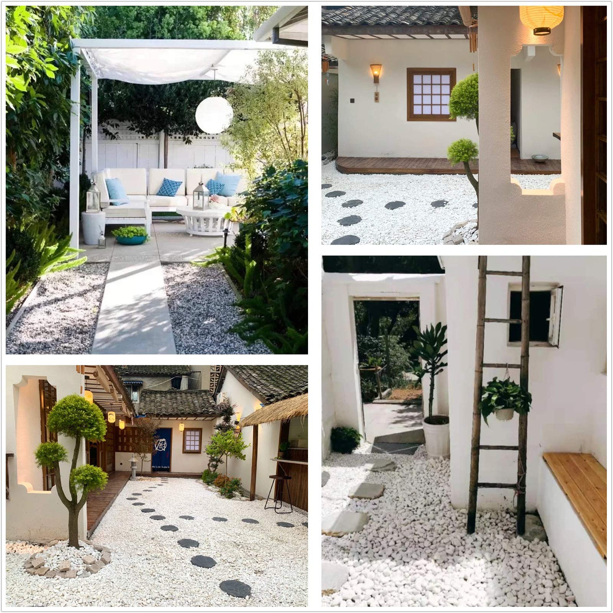 OUPENG white pebbles aquarium gravel bring natural color to tanks