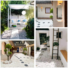 OUPENG white pebbles aquarium gravel bring natural color to tanks