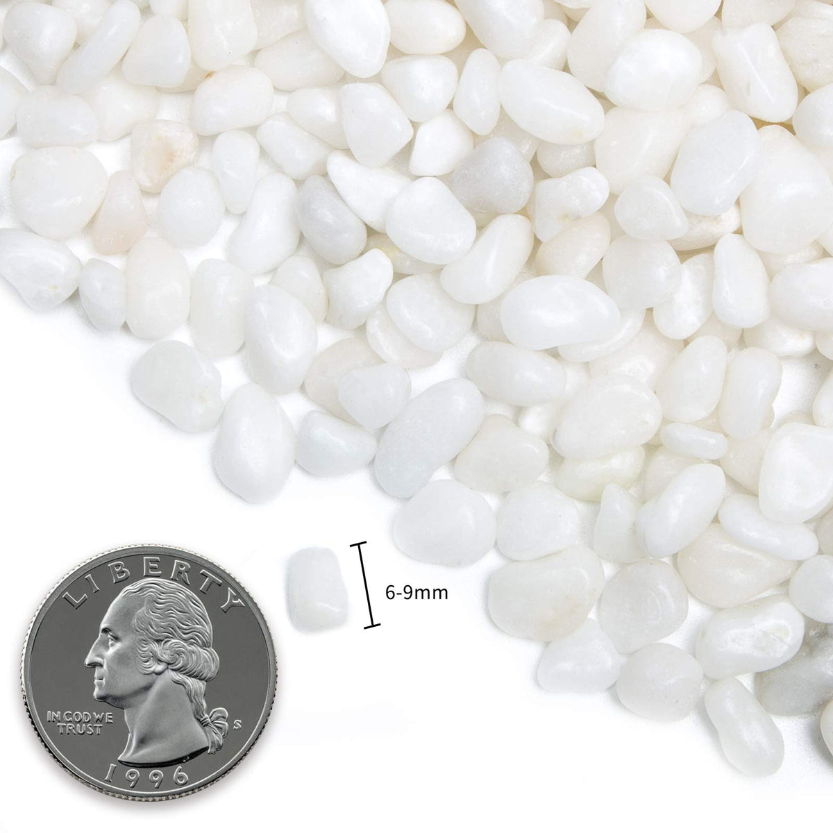 OUPENG white river rocks garden decor enhance drainage and clean aesthetics