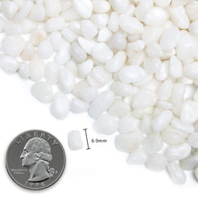 OUPENG white river rocks garden decor enhance drainage and clean aesthetics