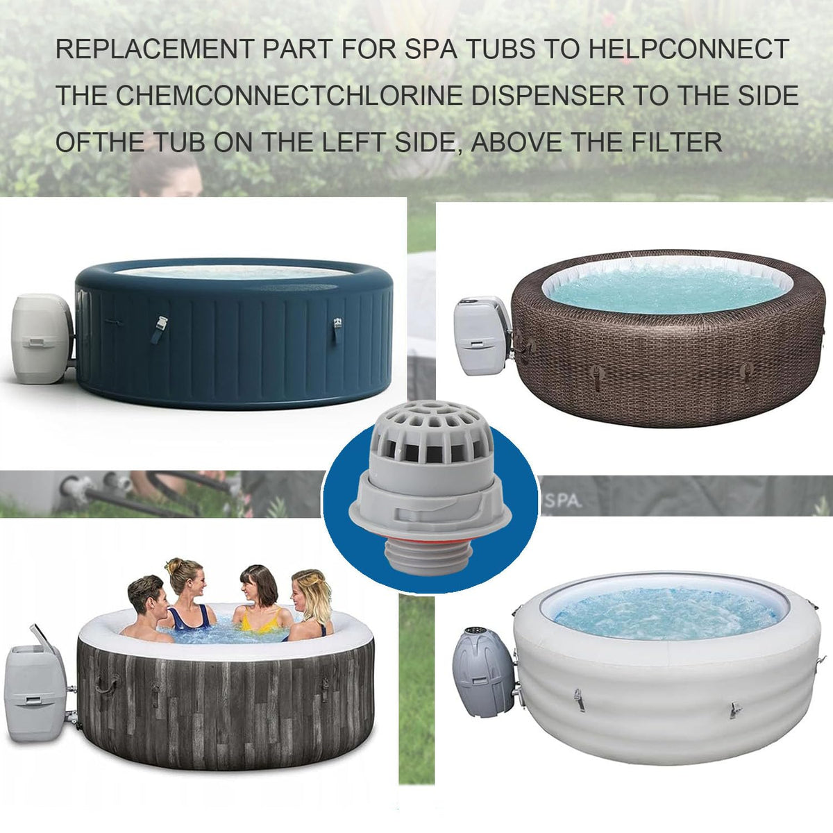 OUPUSES maintains water circulation and filtration in inflatable spas