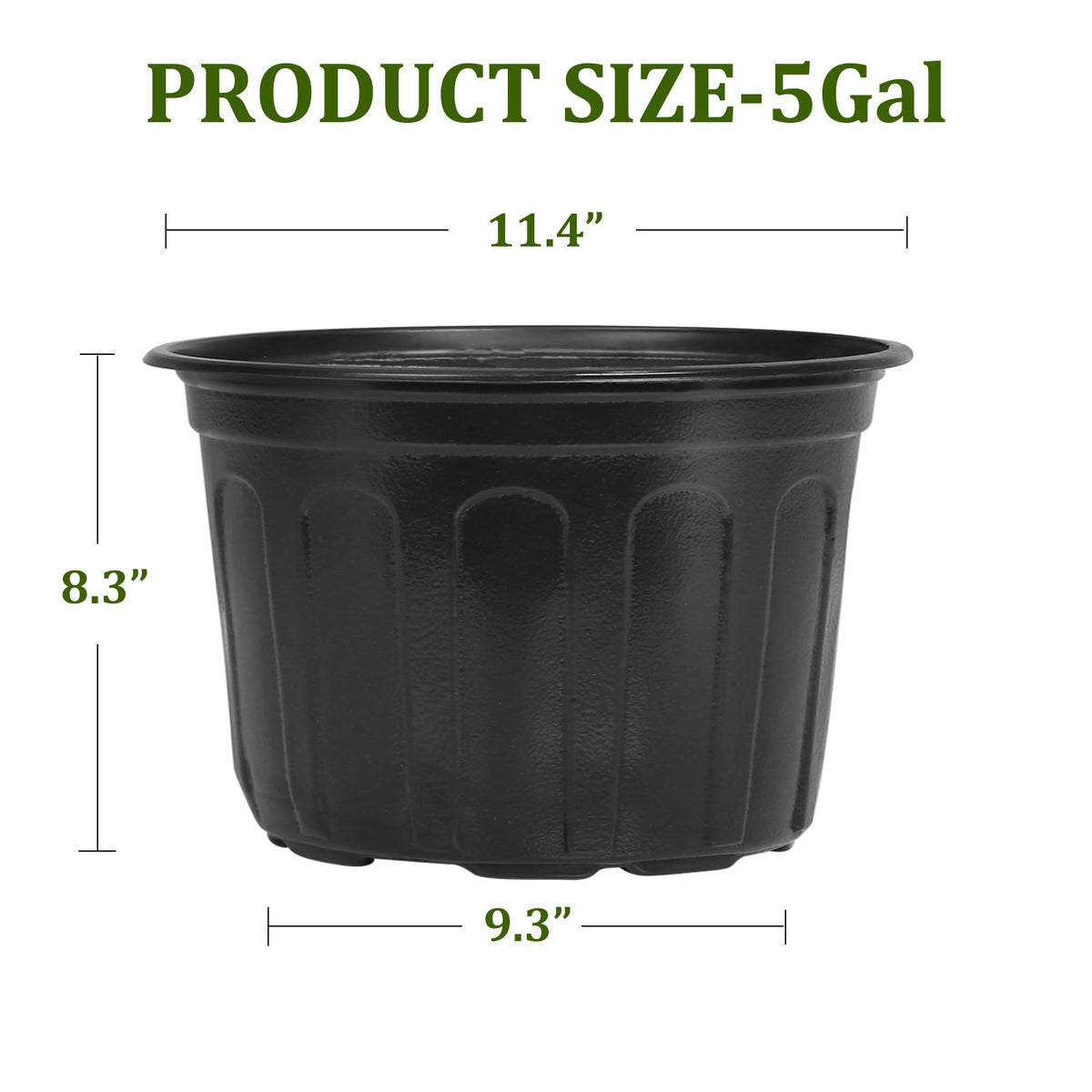 OUPSAUI 1 to 5 gallon size range to fit different plant growth stages