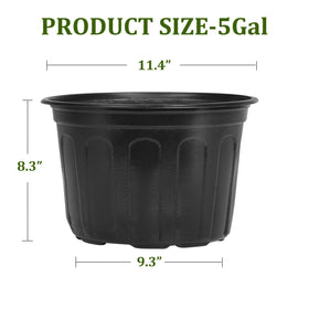 OUPSAUI 1 to 5 gallon size range to fit different plant growth stages