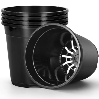 OUPSAUI 2-gallon pot top view with sturdy rim for seedlings.