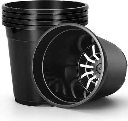 OUPSAUI 7-gallon nursery pot top view with drainage for healthy root air circulation