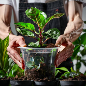 OUPSAUI 5-inch pots suit small to medium plants in homes or classrooms