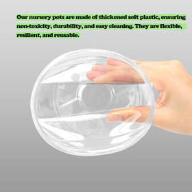 OUPSAUI transparent seedling pots enable root visibility for better care