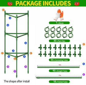 OUREST adjustable height cages showing customizable 49 inch growth capacity
