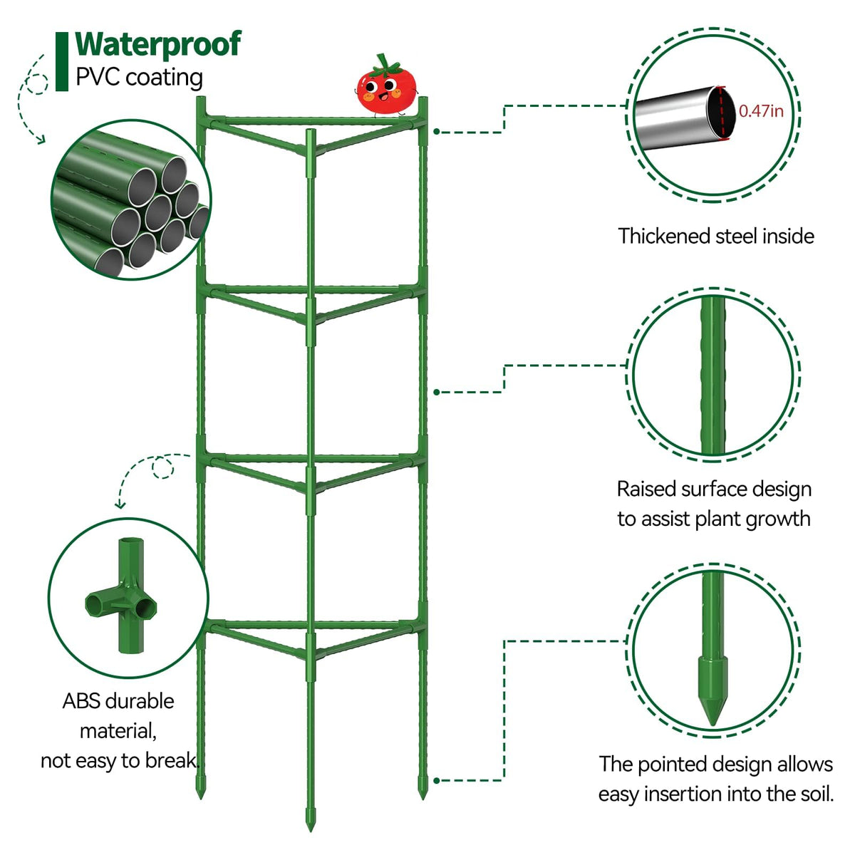 OUREST triangle trellis design emphasizing durability and detachable sections