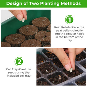 Ourhom clear dome lets you observe seedling growth clearly.