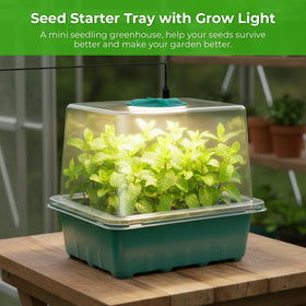 Ourhom indoor seed-start kit supports sowing to harvest steps.