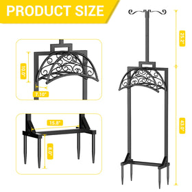 Oursieez triangle-base hose stake anchors hoses on soft soil.