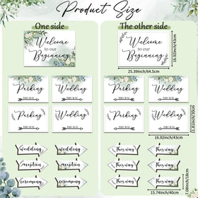 OurWarm wedding parking sign helps direct arrivals smoothly.
