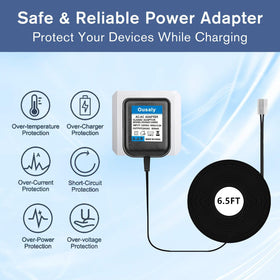 Ousaly 24VAC power adapter wiring connector close-up for easy tool-free installation