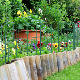 OUSHENG full 20-foot perimeter shown in straight layout for versatile yard boundaries.