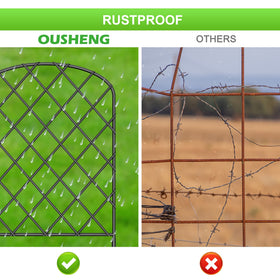 OUSHENG cable-tie design fence enables quick one-person setup.