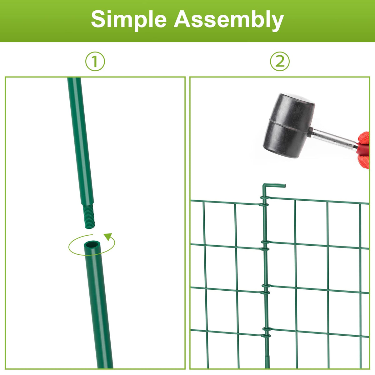 OUSHENG decorative outdoor fence enhances garden aesthetics while remaining functional.