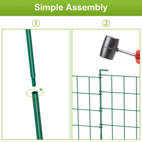 OUSHENG decorative outdoor fence enhances garden aesthetics while remaining functional.