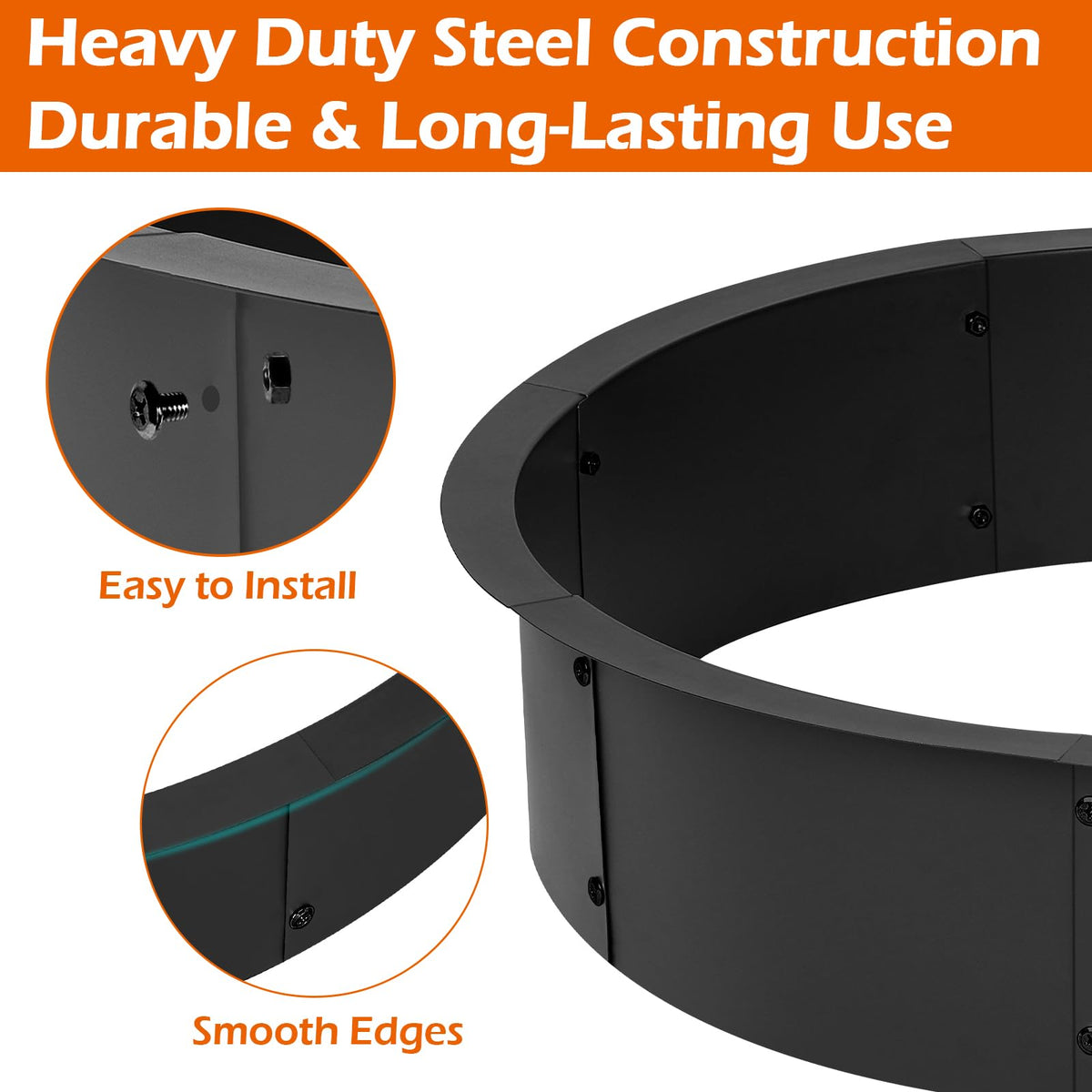 OUSHENG eight-panel round ring showing easy assembly with secure screws