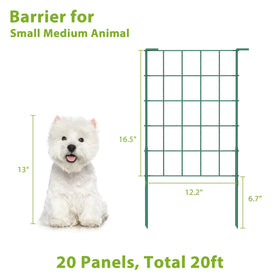OUSHENG green border protects plants from small animals in outdoor spaces.
