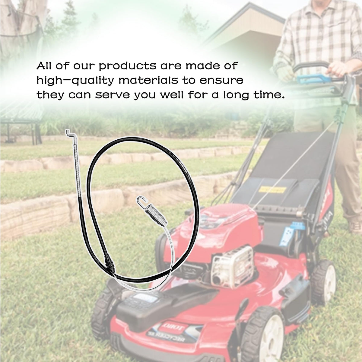 OUSTUE 105-1844 compatible with Toro Recycler 22 rear-drive, ensuring correct fit.