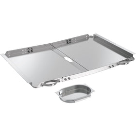 Outage replacement grease tray fits Dyna Glo grills with rust-resistant stainless steel.