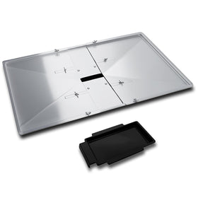 Outdoor Bazaar grease tray 27-30 inch adjustable fits 4/5 burners for Nexgrill and more.