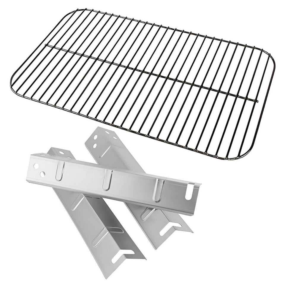 Outdoor Bazaar porcelain cooking grid for Walmart Expert Grill shows a rust-resistant, smooth surface for even cooking