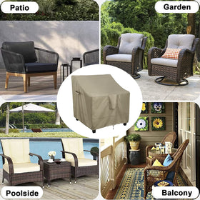 OutdoorLines chair cover is machine washable for easy upkeep