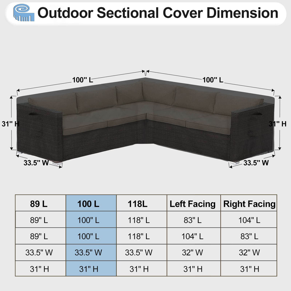 OutdoorLines UV-resistant patio cover shields cushions from sun fading and heat.