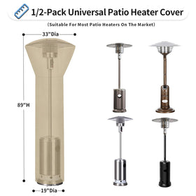 OutdoorLines zipper closure on patio heater cover enables easy installation and removal
