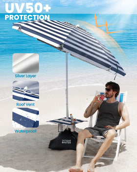 OutdoorMaster cup holders keep drinks and devices sand-free